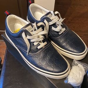 Slightly Used Gucci Leather Boat Shoes Men’s Size 10.5